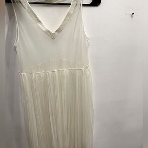 Sheer knee length cover up